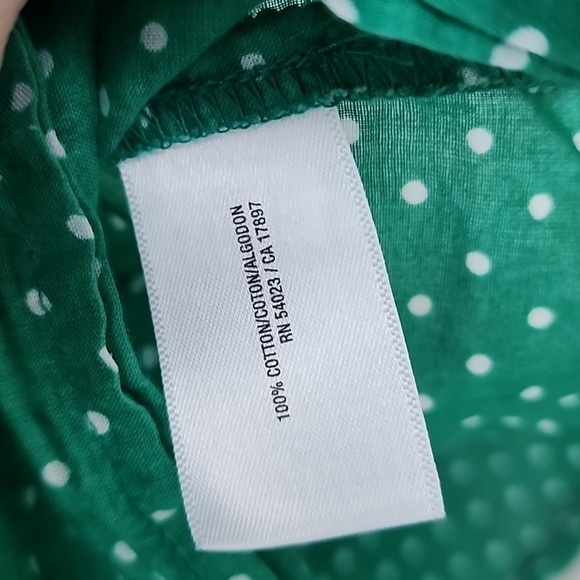 OLD Navy green polka dot tank top medium - Picture 4 of 5